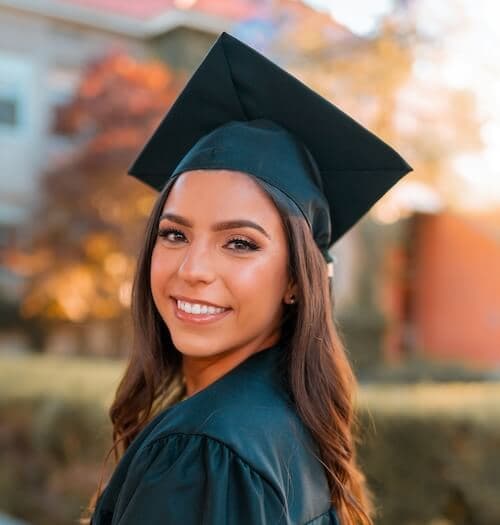 Portrait of Christina C., graduation celebration host